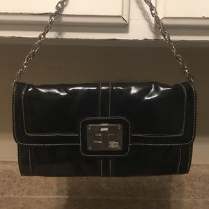 Merona black clutch